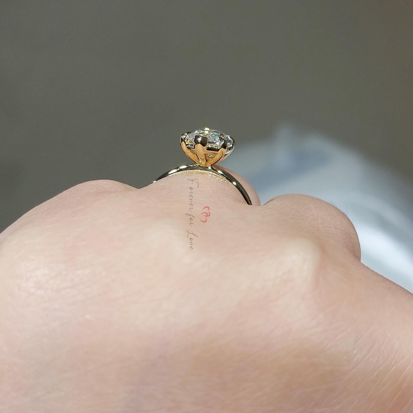 4.12 Ct IGI Certified Marquise Lab Diamond Pavé Engagement Ring Marquise cut 1Ct Moissanite Brilliant Cut engagement ring in 935 Argentium Silver — custom handcrafted by Forever For Love