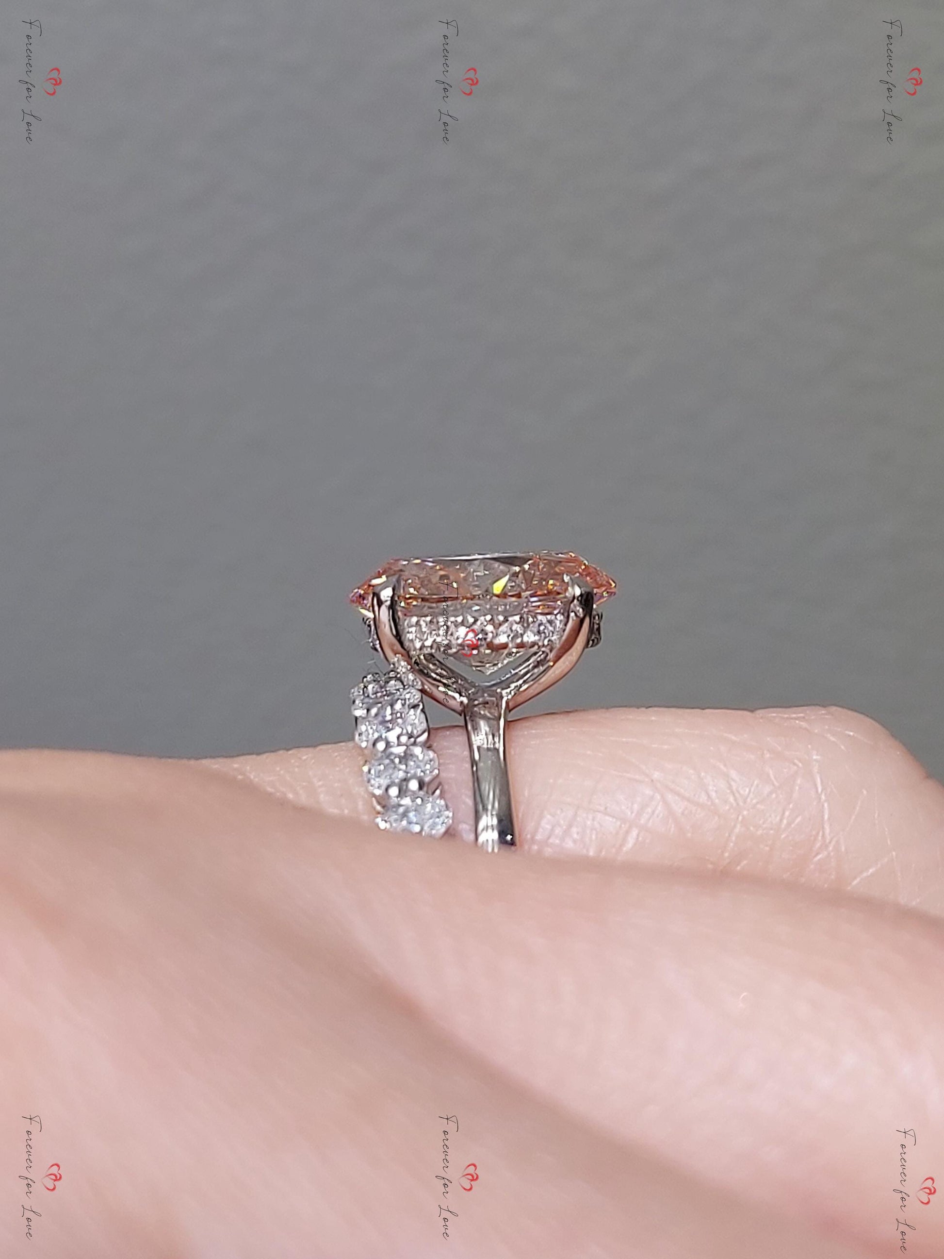 IGI Certified Oval Lab Diamond Engagement Ring