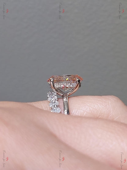 IGI Certified Oval Lab Diamond Engagement Ring