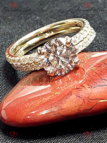 1.82 Ct IGI Certified Round Lab Diamond Engagement Ring