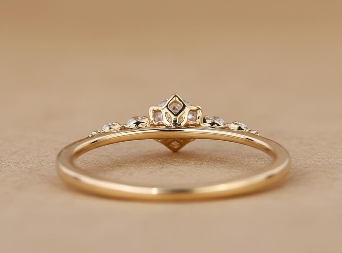 Round Lab Diamond Engagement Ring