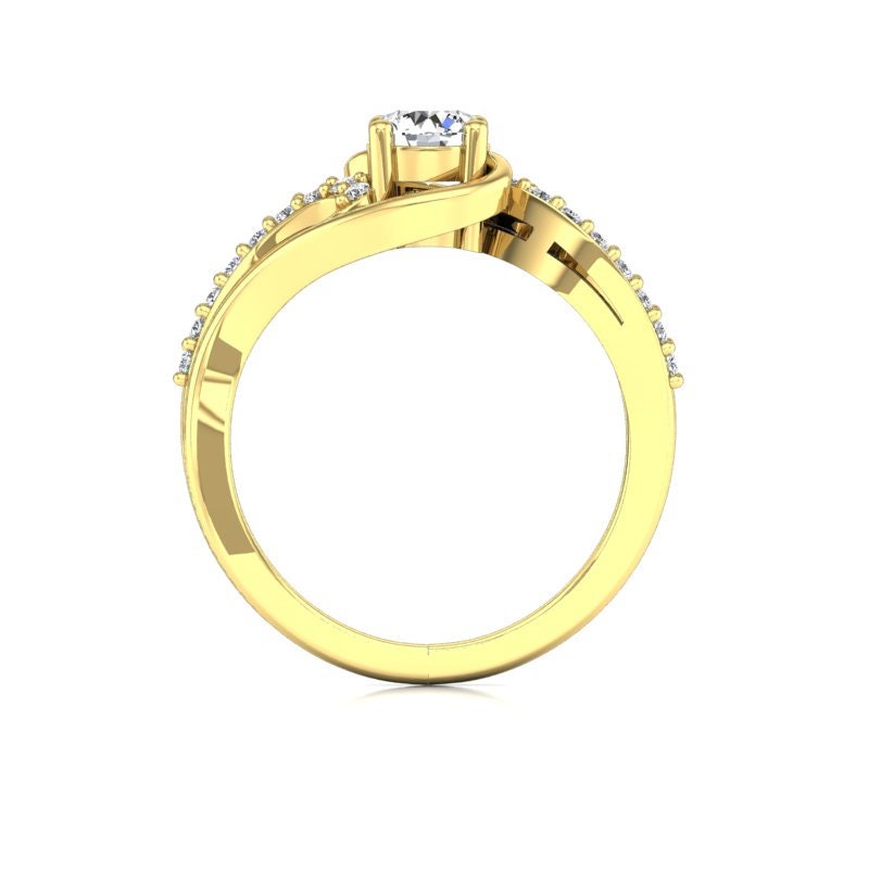 1,5 Karat IGI-zertifizierter Labor-Diamant Solitär-Verlobungsring Moissanite engagement ring in 935er Argentium Silber — custom handcrafted by Forever For Love