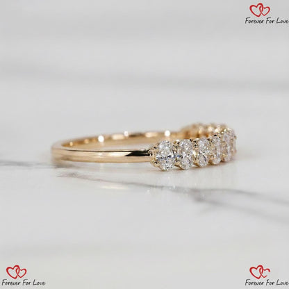 Oval Lab Diamond Stacking Ring