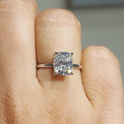 2 Ct IGI Certified Cushion Lab Diamond Engagement Ring