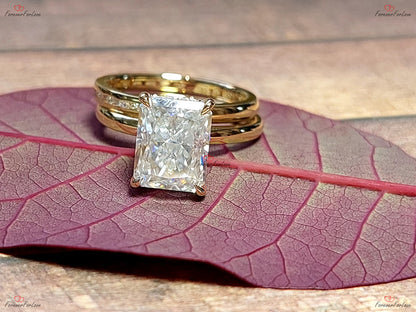 Radiant Moissanite Eternity Band