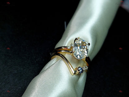 Baguette Moissanite Engagement Ring