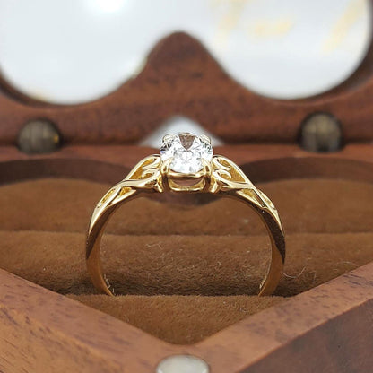 Oval Diamond Solitaire Engagement Ring
