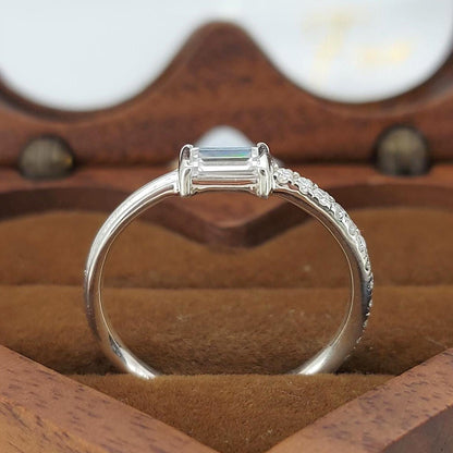 Baguette Lab Diamond Stacking Ring