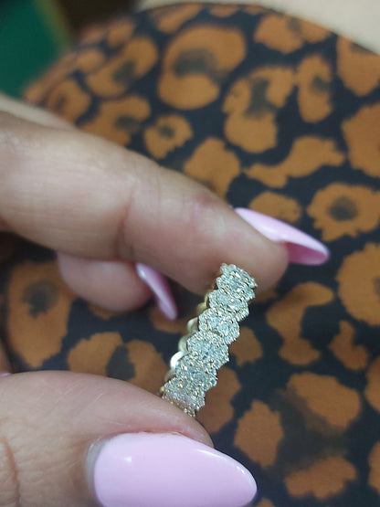 Oval Lab Diamond Full Eternity Band