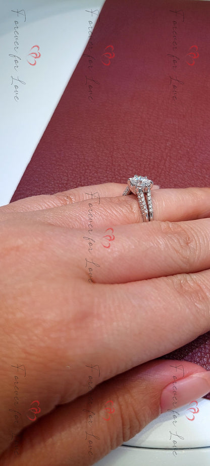 1 Ct Round Natural Diamond Solitaire Engagement Ring