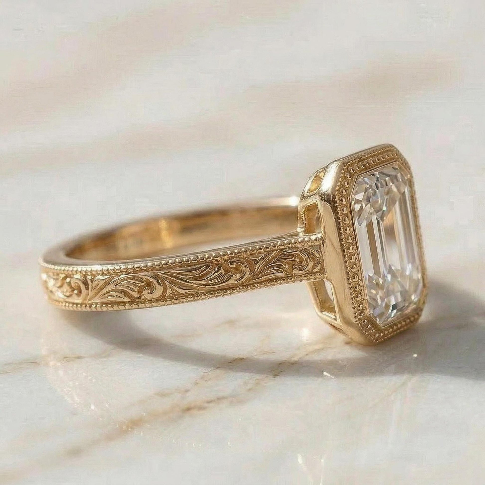 IGI Certified Emerald Lab Diamond Band