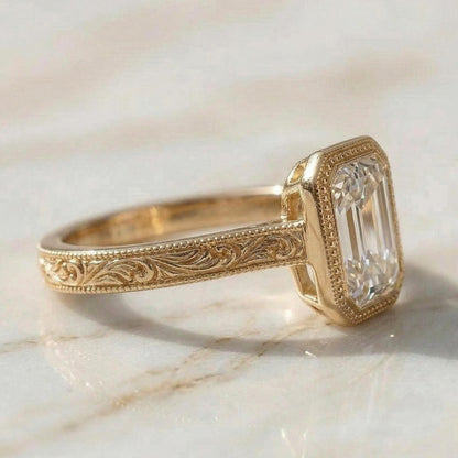 IGI Certified Emerald Lab Diamond Band
