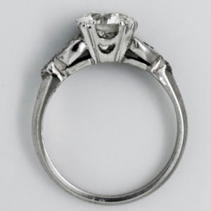 2 Ct Old European Diamond, Moissanite Engagement Ring