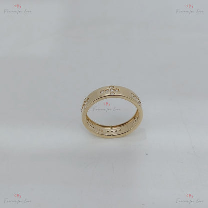 Round Diamond Full Eternity Band