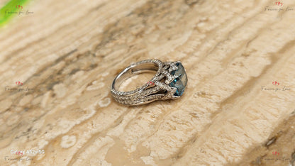 5.0 Ct Cushion Lab Diamond Engagement Ring