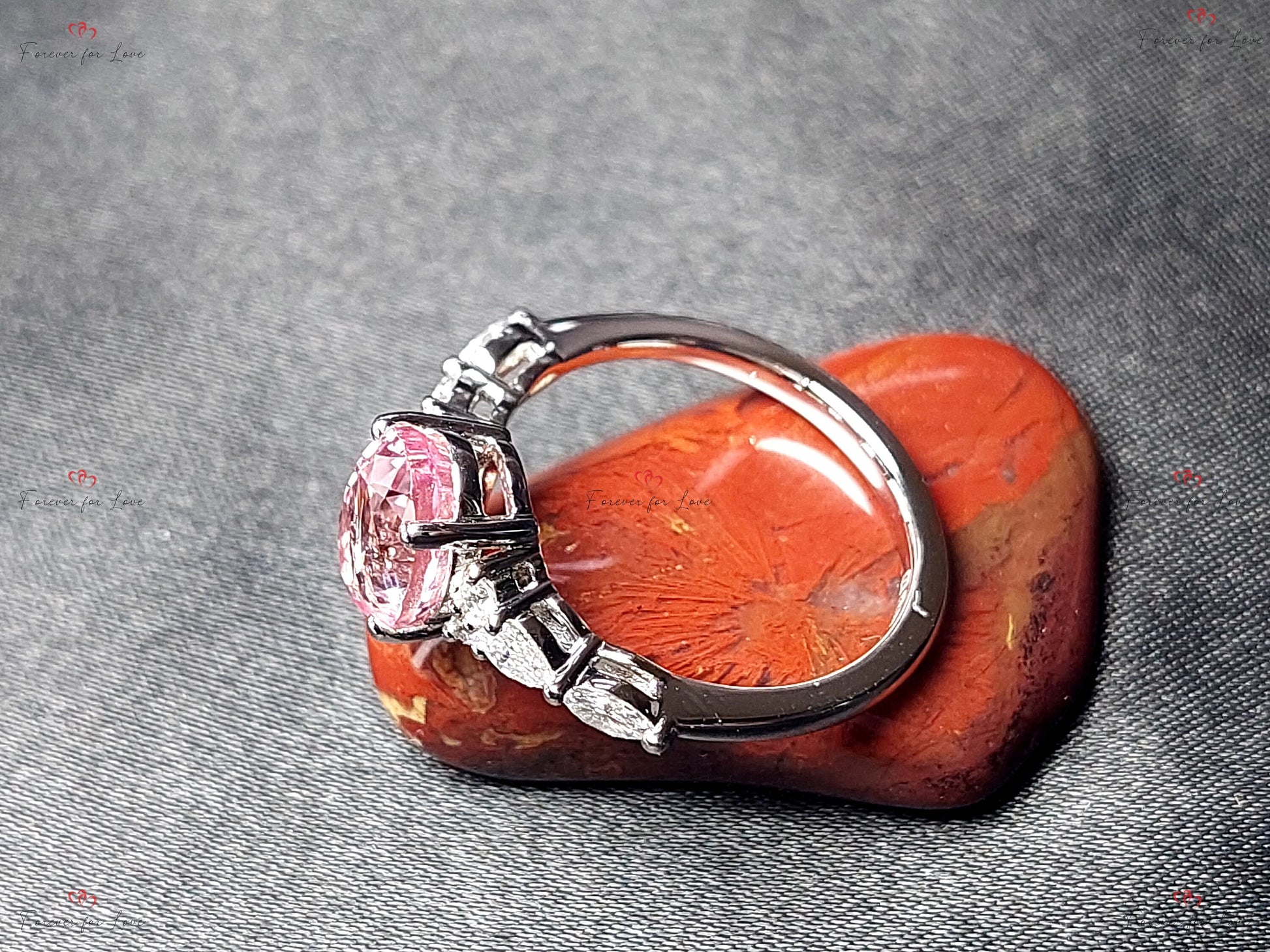 Marquise Pink Sapphire Engagement Ring