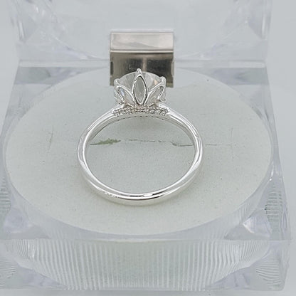 3 Ct Round Lab Diamond Solitaire Engagement Ring