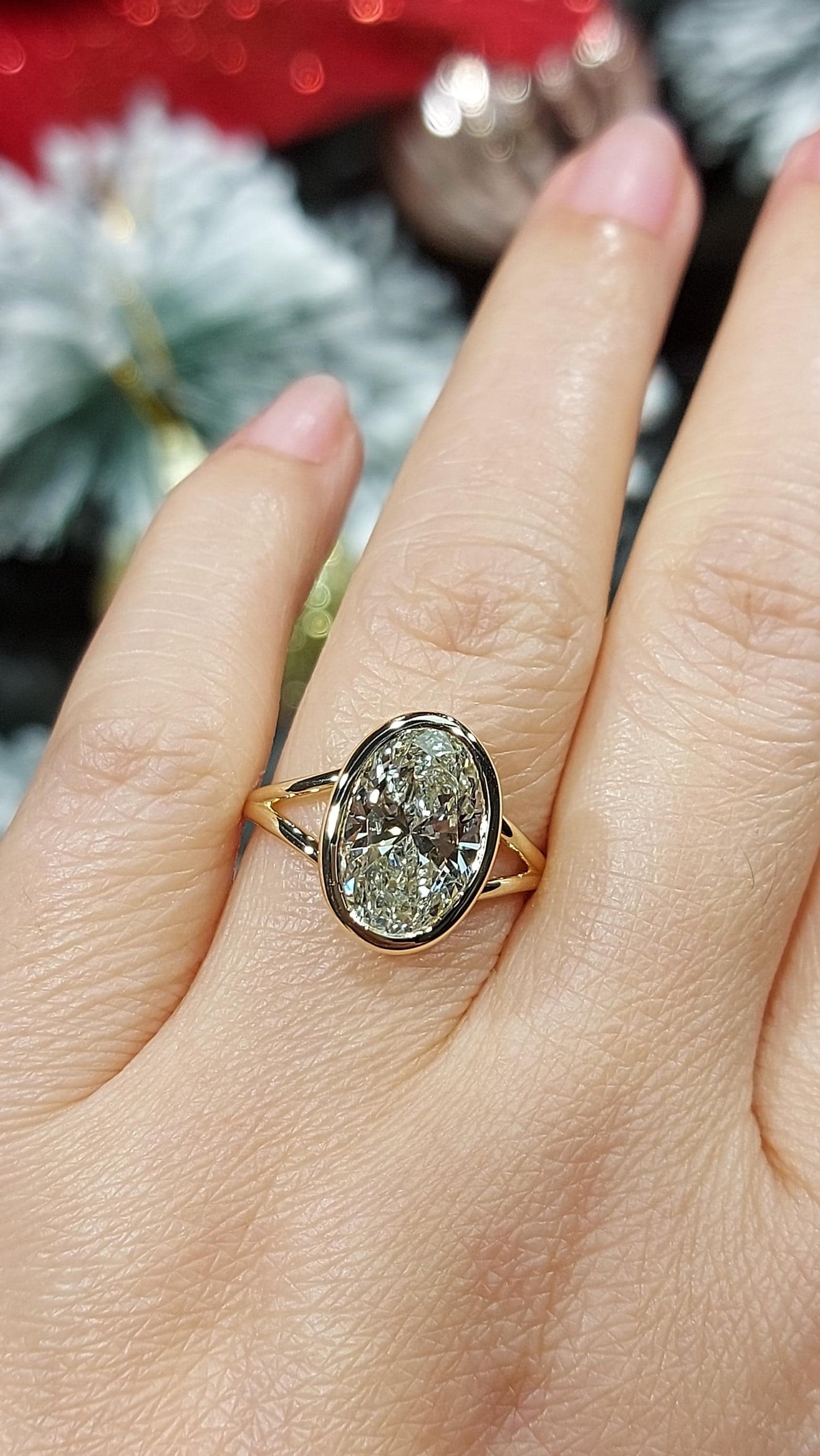 4 Ct IGI Certified Oval Lab Diamond Solitaire Engagement Ring Oval cut 1Ct Moissanite Brilliant Cut engagement ring in 935 Argentium Silver — custom handcrafted by Forever For Love
