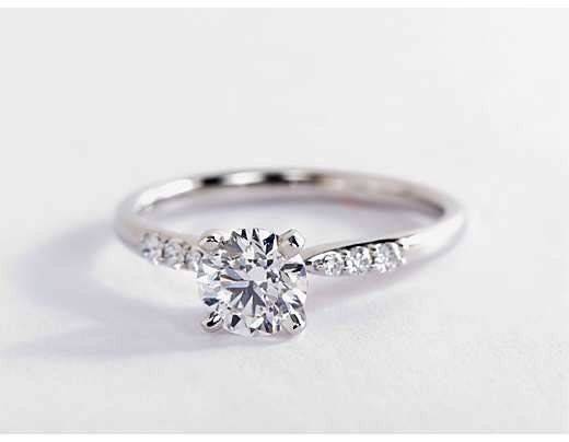 1 Ct Round Natural Diamond Engagement Ring
