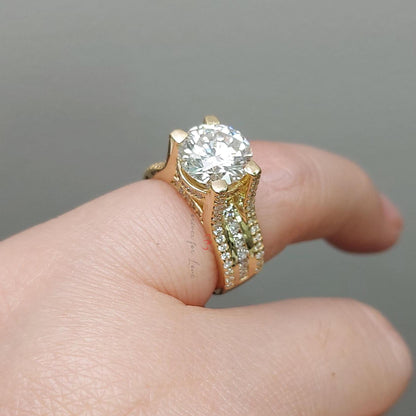 2 Ct IGI Certified Round Lab Diamond Engagement Ring