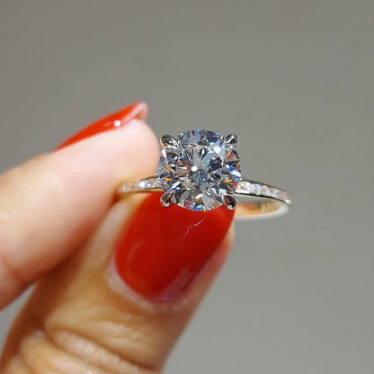 2 Ct IGI Certified Round Lab Diamond Solitaire Engagement Ring