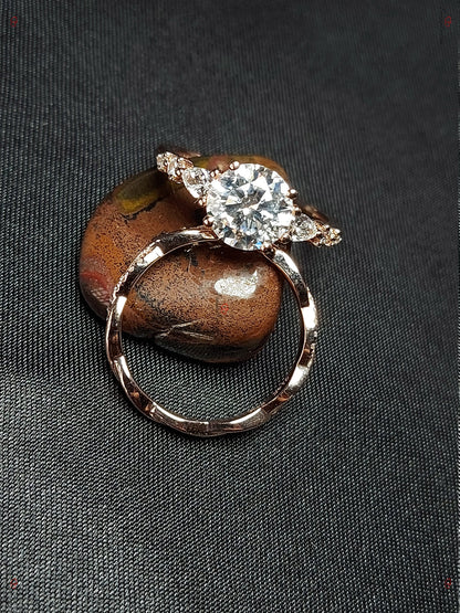 Pear Diamond, Moissanite Engagement Ring