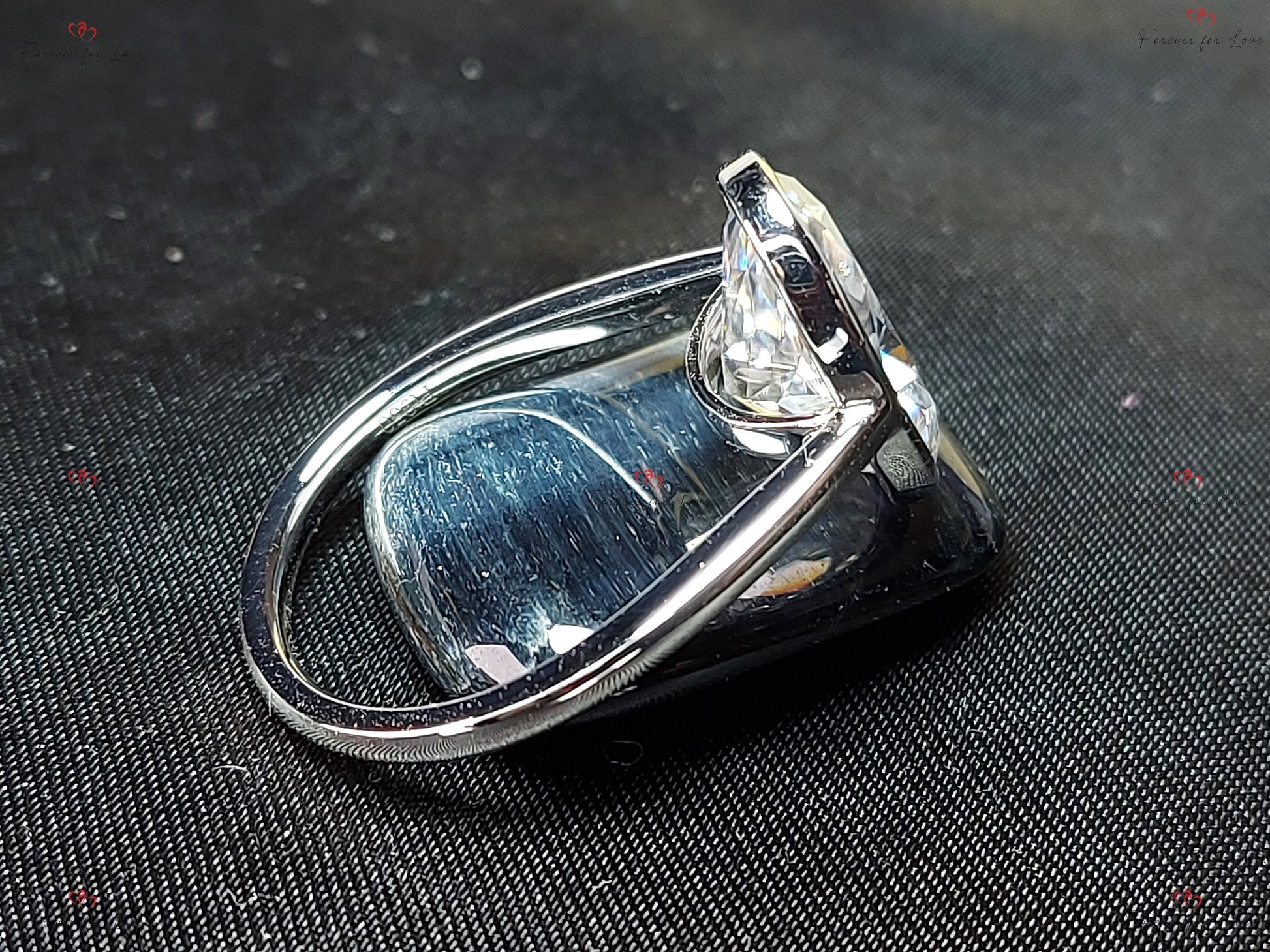6 CT Moissanite Engagement Ring with bezel, 14*9mm Elongated Crushed Ice Oval Cut Ring, Modern Oval Diamond Ring, 14k Solid Yellow Gold.