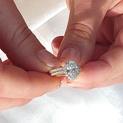 2 Ct IGI Certified Oval Lab Diamond Solitaire Engagement Ring