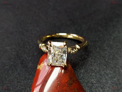 2.03 Ct IGI Certified Cushion Lab Diamond Engagement Ring