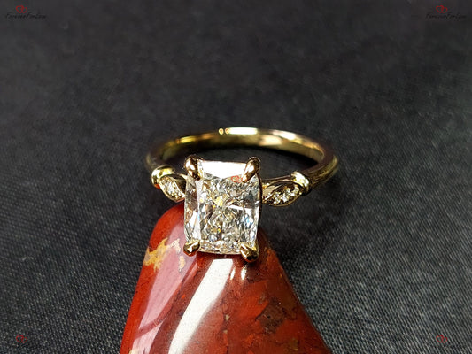 2.03 Ct IGI Certified Cushion Lab Diamond Engagement Ring