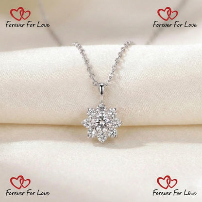 Round Diamond Halo Pendant Round Lab Diamond Anniversary Pendant Gift Cluster Lab Grown Diamond Pendant for Birthday Simple Pendant for Wife