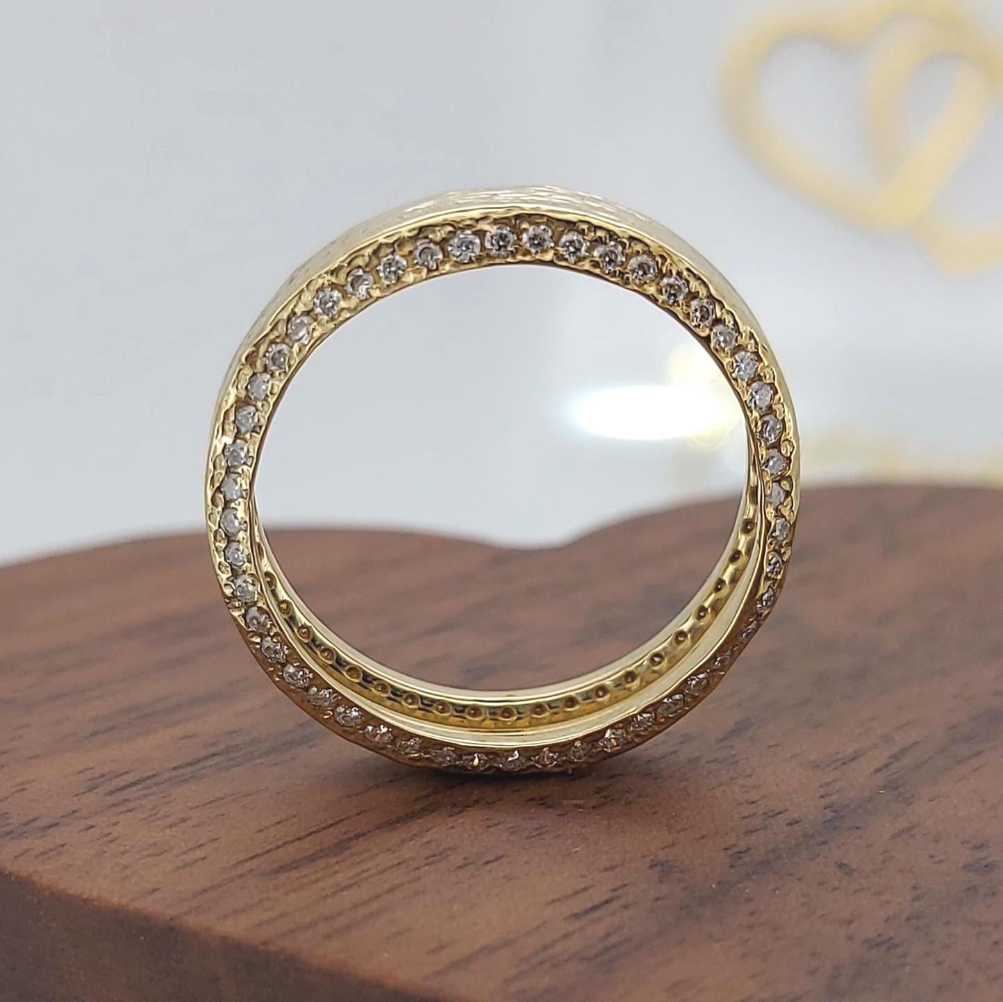 Round Diamond Stacking Ring