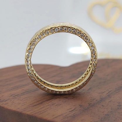 Round Diamond Stacking Ring
