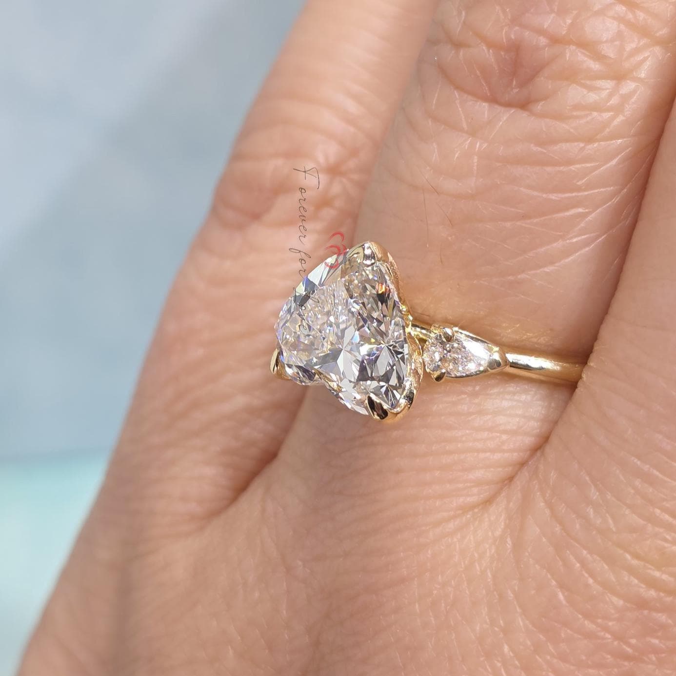 3 Ct Heart Diamond Engagement Ring