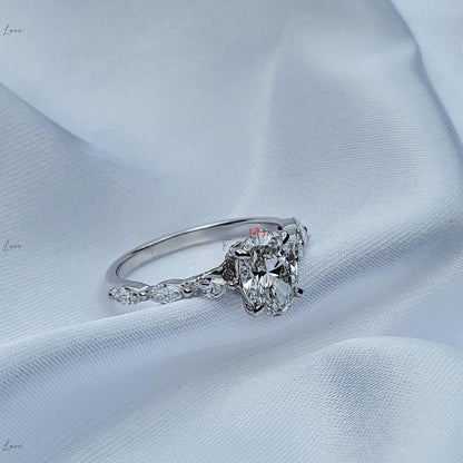 1 Ct IGI Certified Oval Diamond Solitaire Engagement Ring