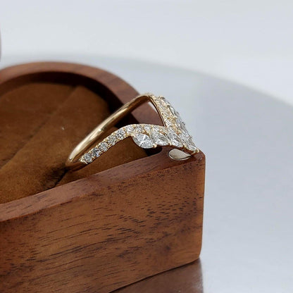 Marquise Lab Diamond Stacking Ring