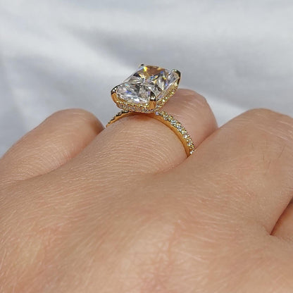 5 Ct Radiant Moissanite Eternity Band