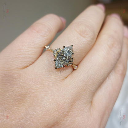 2.0 Ct Marquise Lab Diamond Engagement Ring