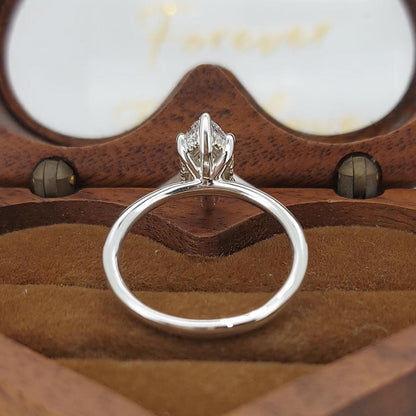 IGI Certified Marquise Lab Diamond Solitaire Engagement Ring