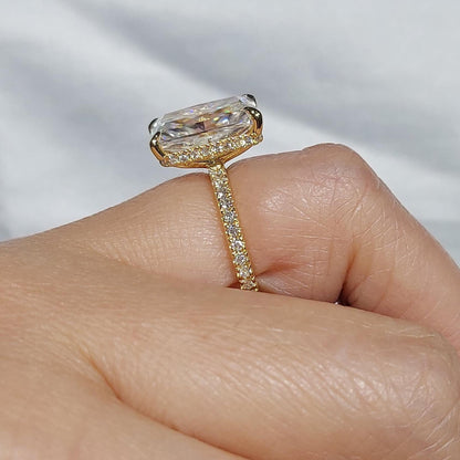 5 Ct Radiant Moissanite Eternity Band