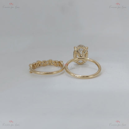 3.5 Ct Oval Lab Diamond Engagement Ring