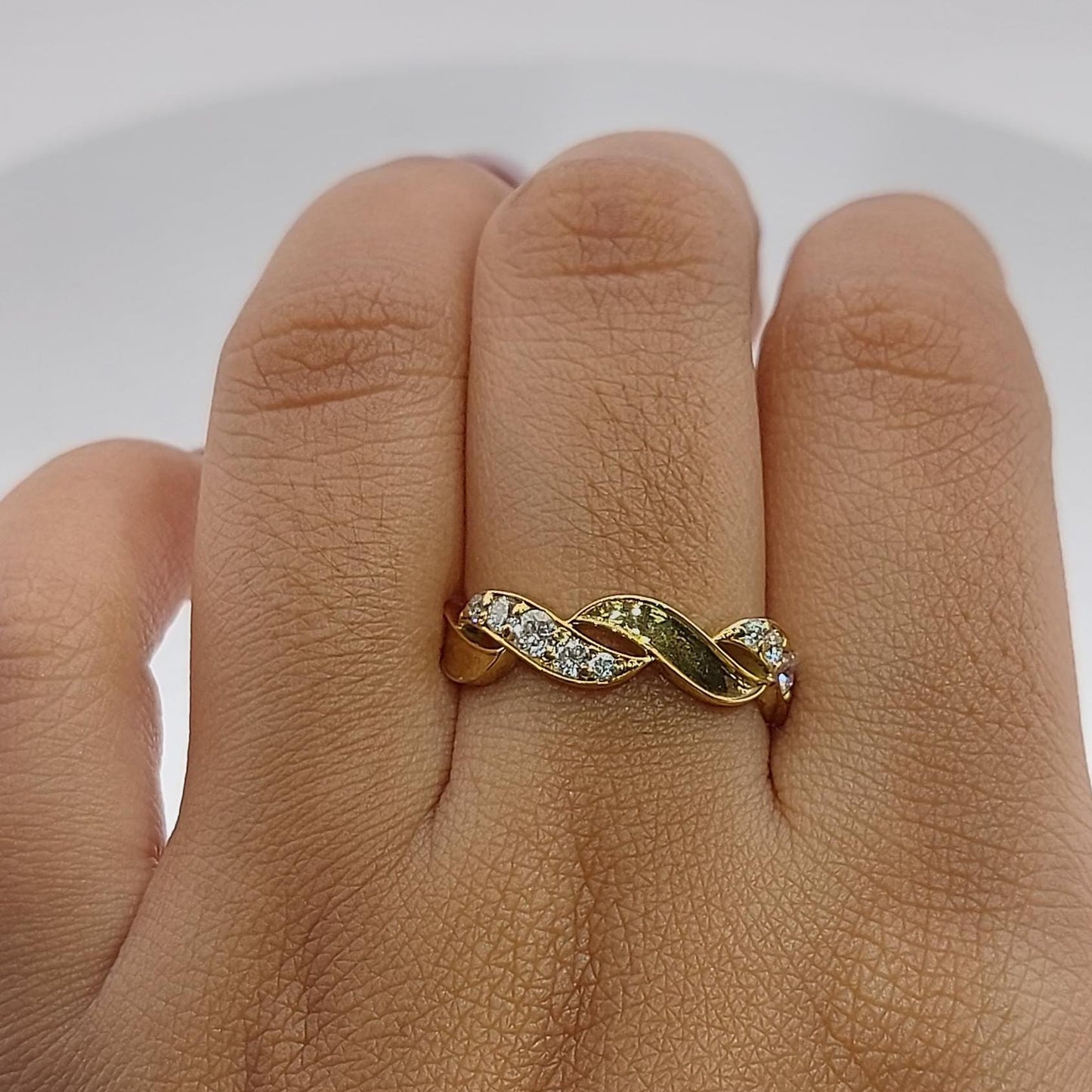Round Lab Diamond Wedding Band Round cut Moissanite Brilliant Cut engagement ring in 935 Argentium Silver — custom handcrafted by Forever For Love
