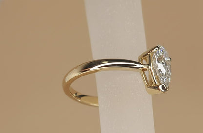 1.25 Ct Pear Diamond Engagement Ring