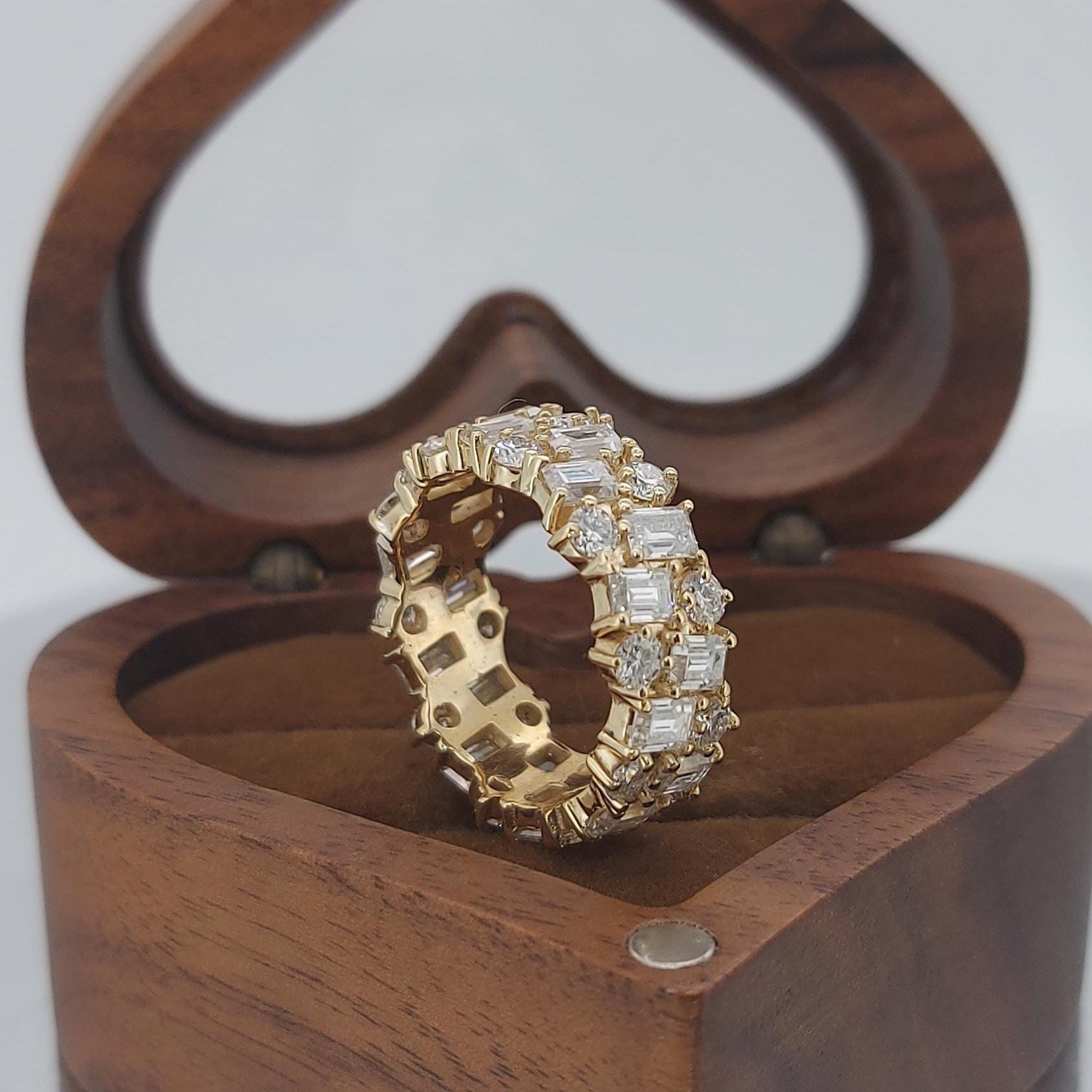 Baguette Lab Diamond Full Eternity Band
