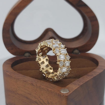 Baguette Lab Diamond Full Eternity Band