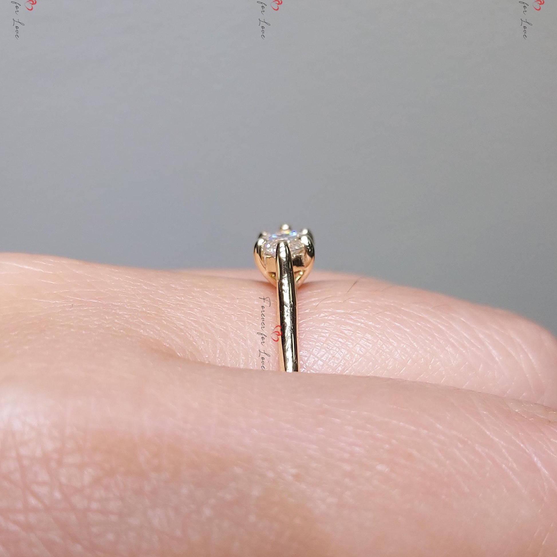 1 Ct IGI Certified Marquise Lab Diamond Engagement Ring