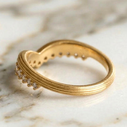 Round Lab Diamond Stacking Ring