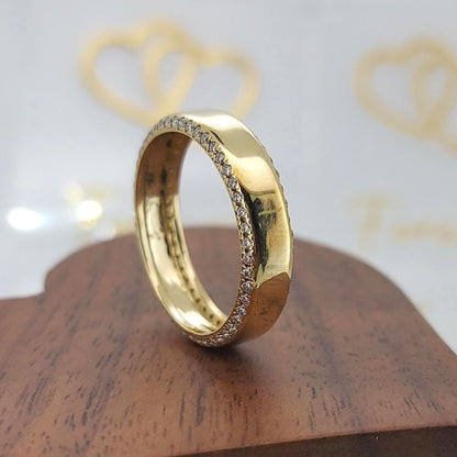 Round Diamond Stacking Ring