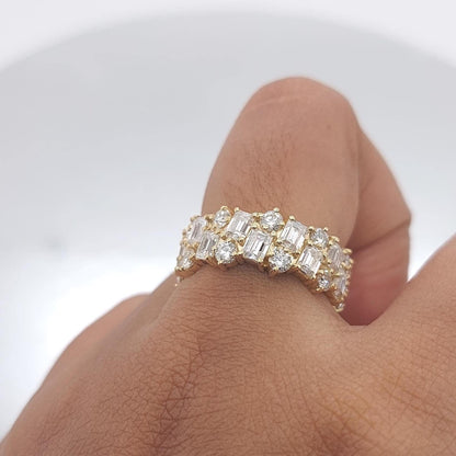 Baguette Lab Diamond Full Eternity Band