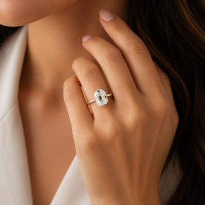 IGI Certified Cushion Lab Diamond Engagement Ring